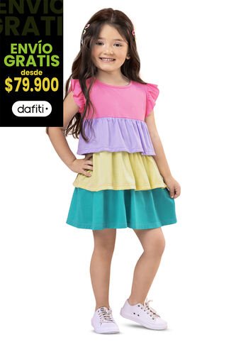 Vestido Infantil Multicolor Mp 7467 MP