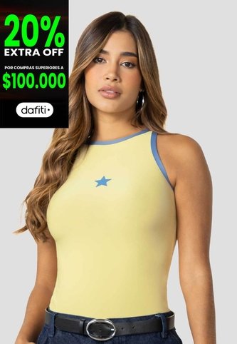 Body Mujer Amarillo Claro Mp 115607 MP