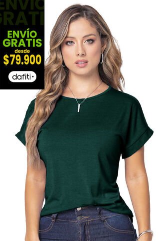 Camiseta Mujer Verde Botella Mp 9676 MP