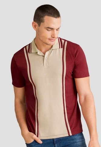 Polo Hombre Merlot Mp 112797 MP