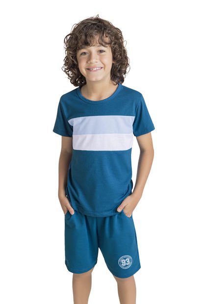 Bermuda Infantil Azul Petróleo Mp 1872
