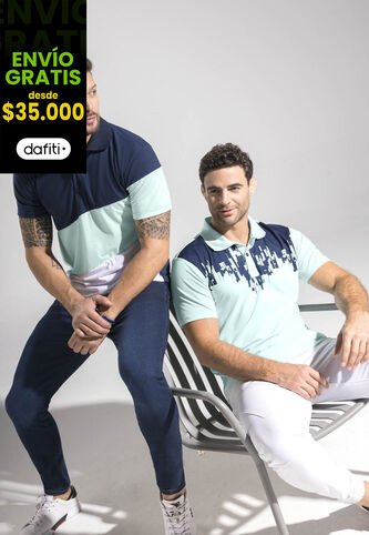 Polo Masculino Azul Navy Mp 1875 MP