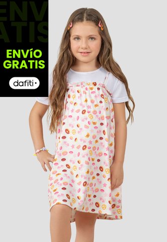 Vestido Paq X2 Infantil Femenino Multicolor Mp 103960 MP