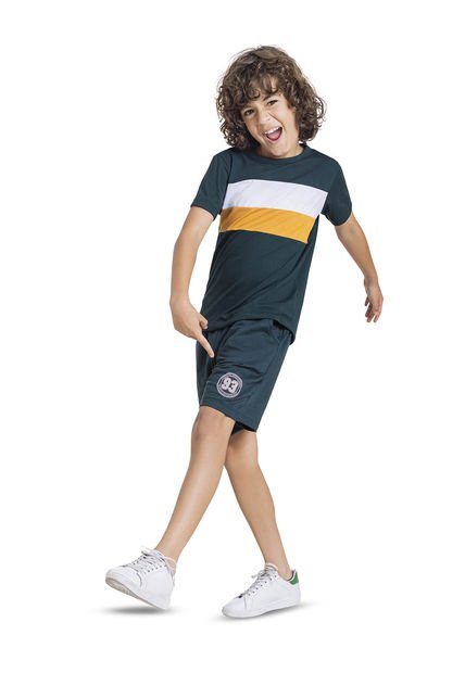 Bermuda Infantil Verde Botella Mp 1872