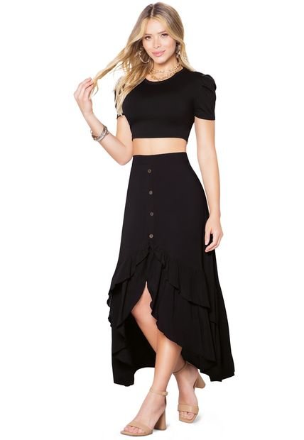 Falda Larga Adulto Negro Mp 87147