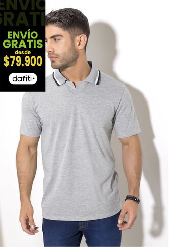 Polo Hombre Gris Jaspe Mp 2147 MP