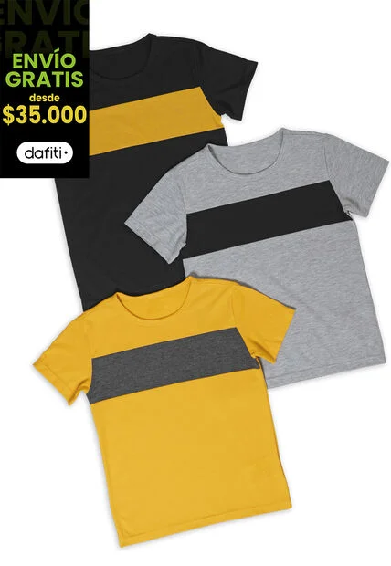 Camiseta Infantil Gris Jaspe Mp 89907