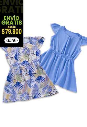 Vestido Paq X2 Infantil Multicolor Mp 3963 MP