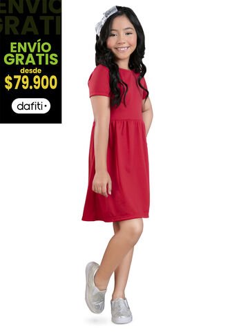 Vestido Paq X2 Infantil Rojo Mp 34557 MP