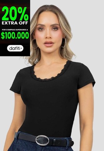 Blusa Mujer Negro Mp 115345 MP