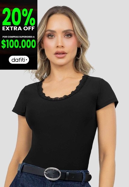 Blusa Mujer Negro Mp 115345