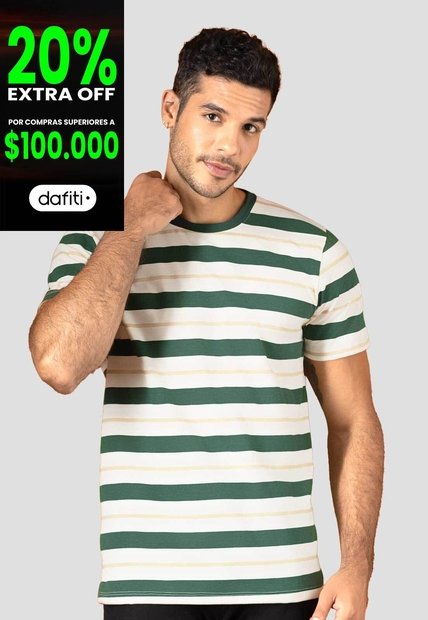 Camiseta Hombre Estampado Mp 115324