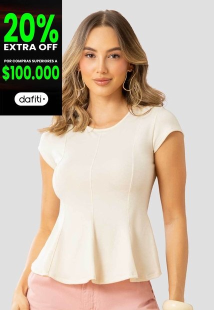 Blusa Mujer Crema Mp 115346