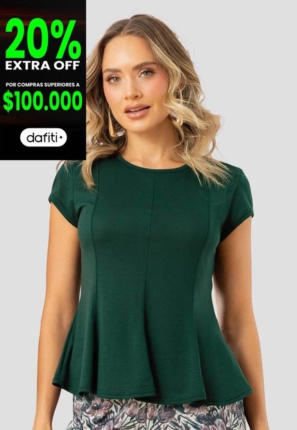 Blusa Mujer Verde Pino Mp 115346