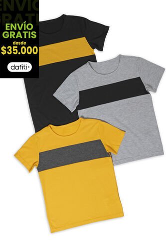 Camiseta Infantil Gris Jaspe Mp 89907 MP