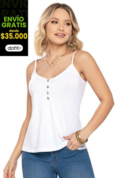 Camiseta Mujer Blanco Mp 4760