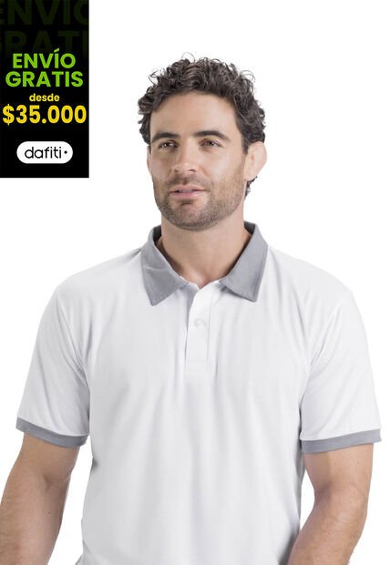 Polo Masculino Blanco Mp 3354