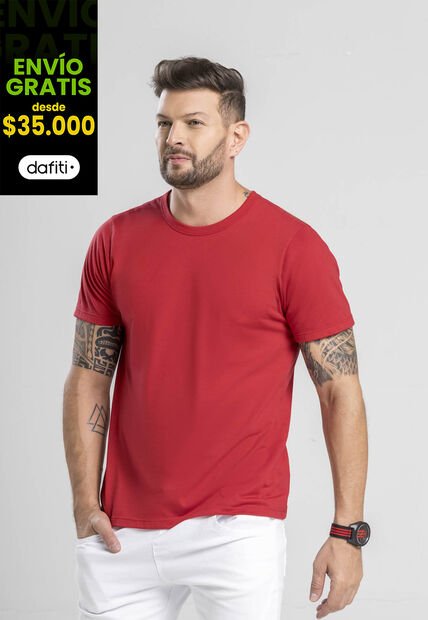 Camiseta Masculino Rojo Mp 1870
