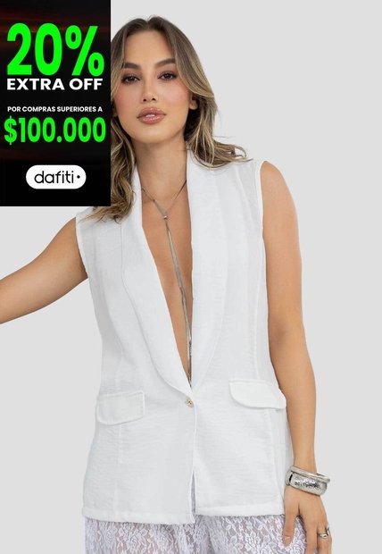 Blazer Mujer Marfil Mp 112514