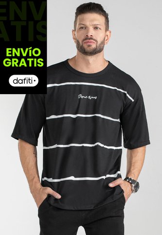 Camiseta Hombre Negro Mp 101221 MP