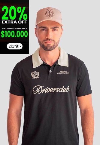 Polo Hombre Negro Mp 115120 MP