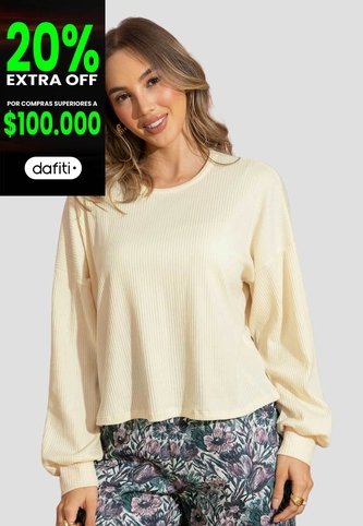 Buzo Mujer Crema Mp 115348 MP