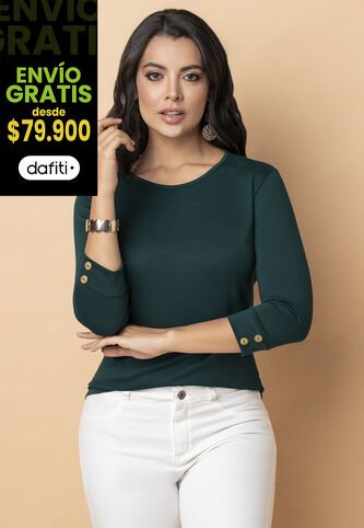 Camibuzo Mujer Verde Botella Mp 2364 MP