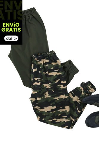 Jogger Paq X2 Infantil Masculino Multicolor Mp 4116 MP