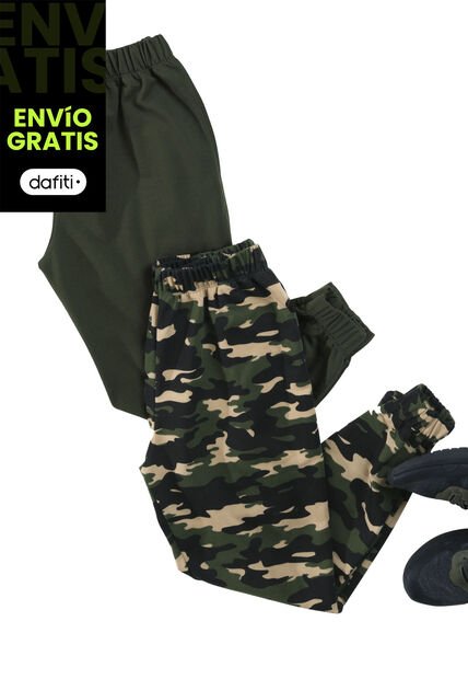 Jogger Paq X2 Infantil Masculino Multicolor Mp 4116