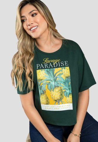 Camiseta Mujer Verde Pino Mp 111400 MP