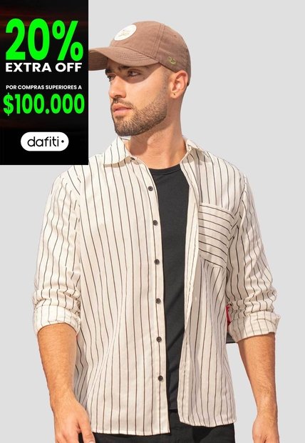 Camisa Hombre Estampado Mp 115329