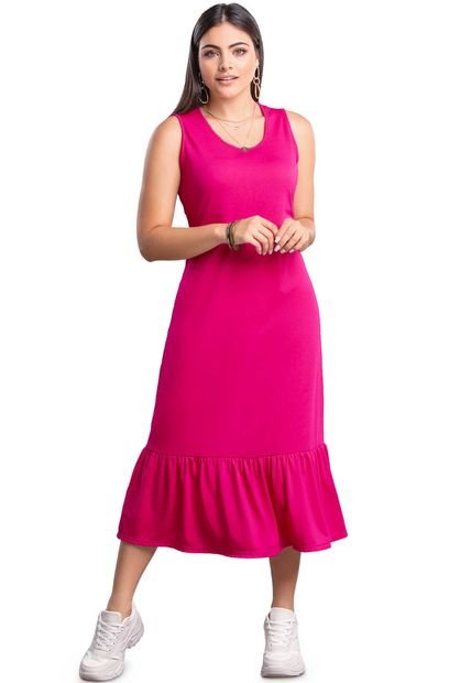 Vestido Mujer Fucsia Mp 74913