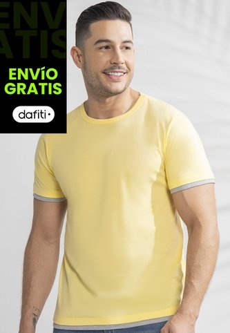 Camiseta Hombre Amarillo Mp 389 MP
