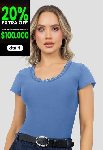 Blusa Mujer Azul Indigo Mp 115345 MP