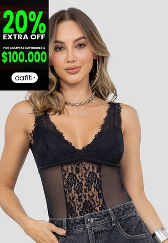 Body Mujer Negro Mp 115340 MP