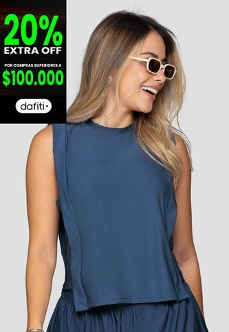 Camiseta Mujer Azul Profundo Mp 115365 MP