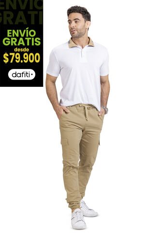 Polo Hombre Blanco Mp 4683 MP
