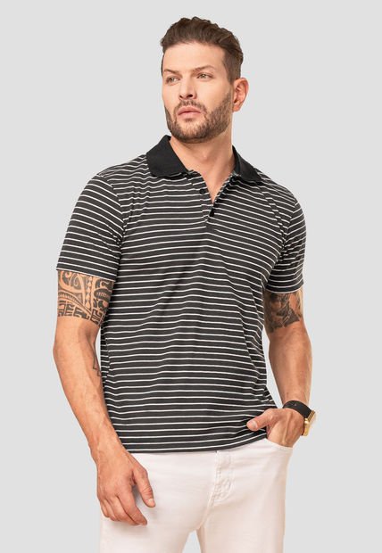 Polo Hombre Negro Mp 103265