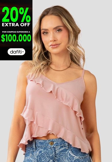 Blusa Mujer Rosa Polvo Mp 115347