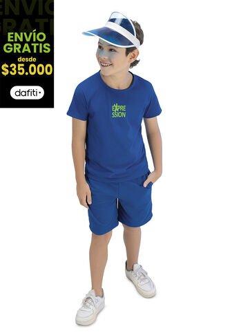 Conjunto Infantil Azul Cobalto Mp 96609 MP