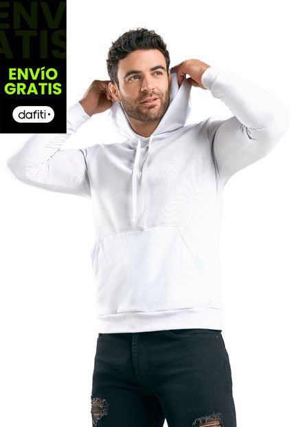 Hoodie Hombre Blanco Mp 89754