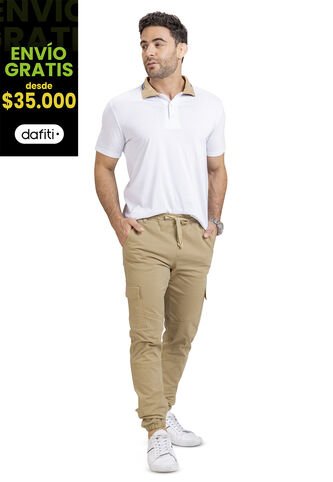 Polo Hombre Blanco Mp 4683 MP