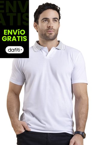Polo Hombre Blanco Mp 4104 MP