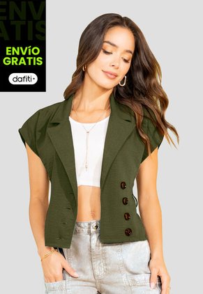 Blusa Mujer Verde Militar Mp 110130