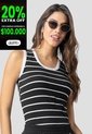 Blusa Paq X2 Mujer Blanco-Negro Mp 115203 de MP