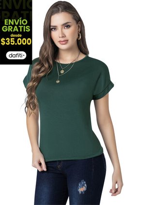 Camiseta Mujer Pistacho Mp 9676
