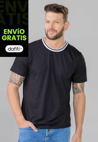 Camiseta Hombre Negro Mp 351 MP