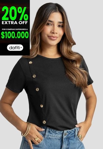 Blusa Mujer Negro Mp 115192 MP