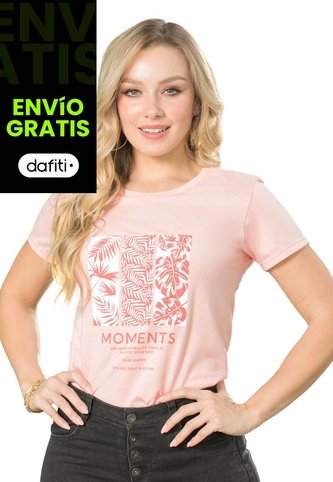 Camiseta Mujer Rosa Mp 138 MP