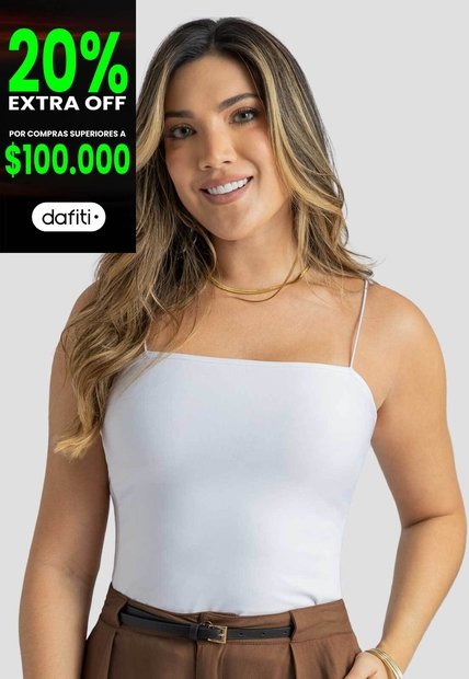 Blusa Mujer Blanco Mp 115194